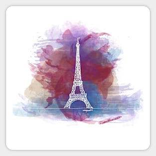 Eiffel Tower - Single Line Sticker